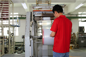 Plastic bag production workshop